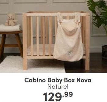 Aanbiedingen Cabino baby box nova naturel - Cabino - Geldig van 05/03/2023 tot 11/03/2023 bij Baby & Tiener Megastore