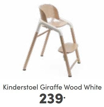 Aanbiedingen Kinderstoel giraffe wood white - Bugaboo - Geldig van 05/03/2023 tot 11/03/2023 bij Baby & Tiener Megastore