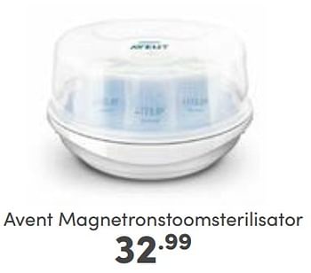Aanbiedingen Avent magnetronstoomsterilisator - Philips - Geldig van 05/03/2023 tot 11/03/2023 bij Baby & Tiener Megastore
