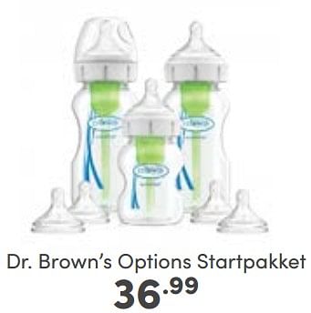 Aanbiedingen Dr. brown’s options startpakket - DrBrown's - Geldig van 05/03/2023 tot 11/03/2023 bij Baby & Tiener Megastore