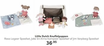 Aanbiedingen Little dutch knuffelpoppen - Little Dutch - Geldig van 05/03/2023 tot 11/03/2023 bij Baby & Tiener Megastore