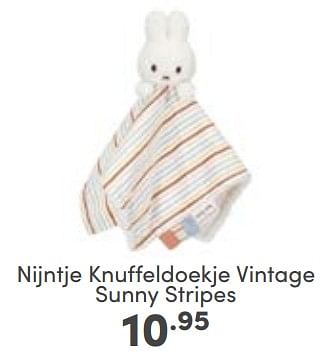 Aanbiedingen Nijntje knuffeldoekje vintage sunny stripes - Nijntje - Geldig van 05/03/2023 tot 11/03/2023 bij Baby & Tiener Megastore