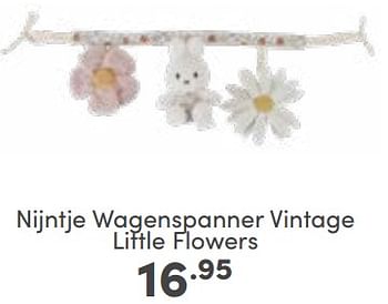 Aanbiedingen Nijntje wagenspanner vintage little flowers - Nijntje - Geldig van 05/03/2023 tot 11/03/2023 bij Baby & Tiener Megastore