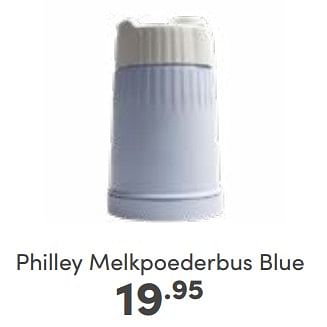 Aanbiedingen Philley melkpoederbus blue - Philley - Geldig van 05/03/2023 tot 11/03/2023 bij Baby & Tiener Megastore