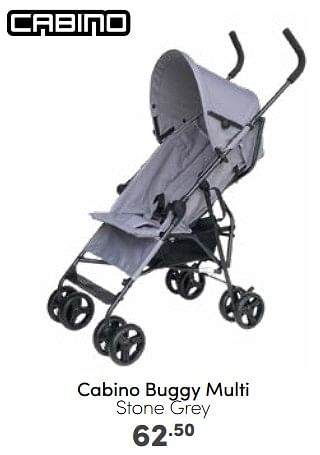 Aanbiedingen Cabino buggy multi stone grey - Cabino - Geldig van 05/03/2023 tot 11/03/2023 bij Baby & Tiener Megastore