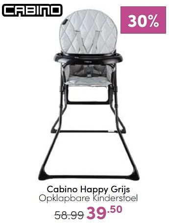 Aanbiedingen Cabino happy grijs opklapbare kinderstoel - Cabino - Geldig van 05/03/2023 tot 11/03/2023 bij Baby & Tiener Megastore