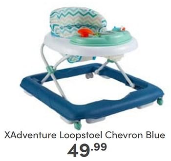 Aanbiedingen Xadventure loopstoel chevron blue - Xadventure - Geldig van 05/03/2023 tot 11/03/2023 bij Baby & Tiener Megastore