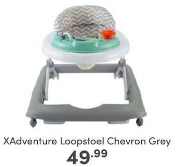 Aanbiedingen Xadventure loopstoel chevron grey - Xadventure - Geldig van 05/03/2023 tot 11/03/2023 bij Baby & Tiener Megastore