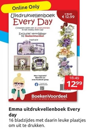 Aanbiedingen Emma uitdrukvellenboek every day - Huismerk - Boekenvoordeel - Geldig van 04/03/2023 tot 12/04/2023 bij Boekenvoordeel