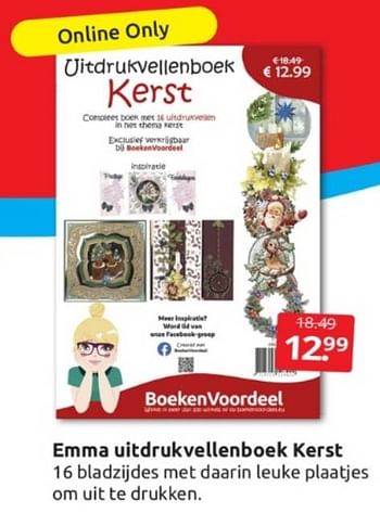 Aanbiedingen Emma uitdrukvellenboek kerst - Huismerk - Boekenvoordeel - Geldig van 04/03/2023 tot 12/04/2023 bij Boekenvoordeel