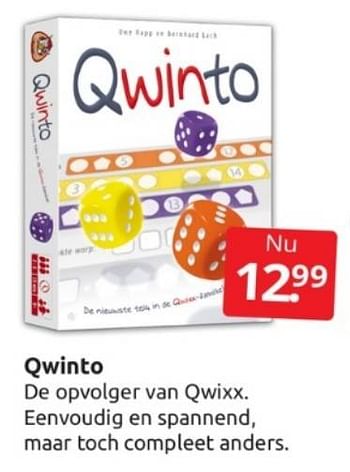 Aanbiedingen Qwinto - Huismerk - Boekenvoordeel - Geldig van 04/03/2023 tot 12/04/2023 bij Boekenvoordeel