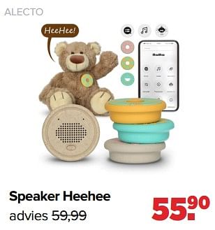 Aanbiedingen Alecto speaker heehee - Alecto - Geldig van 06/03/2023 tot 01/04/2023 bij Baby-Dump