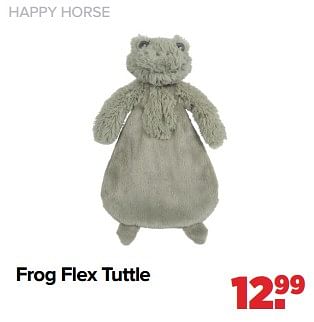 Aanbiedingen Happy horse frog flex tuttle - Happy Horse - Geldig van 06/03/2023 tot 01/04/2023 bij Baby-Dump