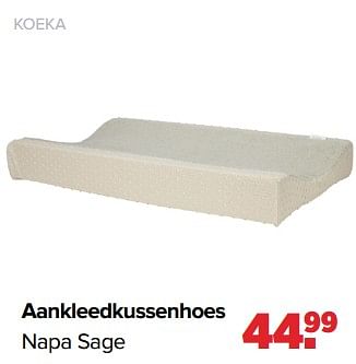 Aanbiedingen Koeka aankleedkussenhoes napa sage - Koeka - Geldig van 06/03/2023 tot 01/04/2023 bij Baby-Dump