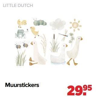 Aanbiedingen Little dutch muurstickers - Little Dutch - Geldig van 06/03/2023 tot 01/04/2023 bij Baby-Dump