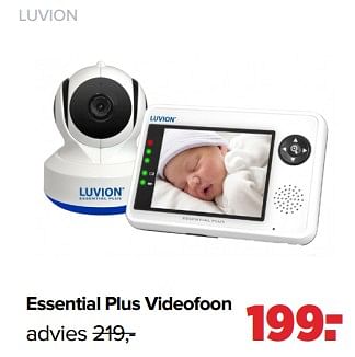 Aanbiedingen Luvion essential digitale videofoon - Luvion - Geldig van 06/03/2023 tot 01/04/2023 bij Baby-Dump