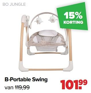 Aanbiedingen Bo jungle b-portable swing - Bo Jungle - Geldig van 06/03/2023 tot 01/04/2023 bij Baby-Dump