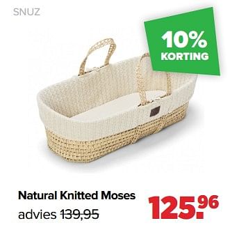 Aanbiedingen Snuz natural knitted moses - SNÃœZ - Geldig van 06/03/2023 tot 01/04/2023 bij Baby-Dump