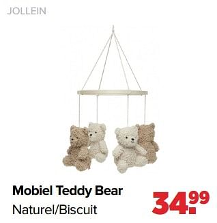 Aanbiedingen Jollein mobiel teddy bear naturel-biscuit - Jollein - Geldig van 06/03/2023 tot 01/04/2023 bij Baby-Dump