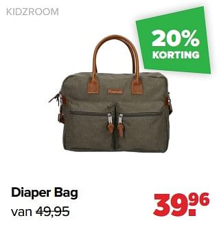 Aanbiedingen Kidzroom diaper bag - Kidzroom - Geldig van 06/03/2023 tot 01/04/2023 bij Baby-Dump