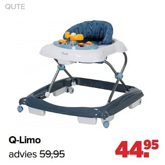 Aanbiedingen Qute q-limo - Qute  - Geldig van 06/03/2023 tot 01/04/2023 bij Baby-Dump
