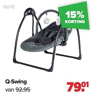 Aanbiedingen Qute q-swing - Qute  - Geldig van 06/03/2023 tot 01/04/2023 bij Baby-Dump