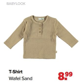 Aanbiedingen Babylook t-shirt wafel sand - Baby look - Geldig van 06/03/2023 tot 01/04/2023 bij Baby-Dump