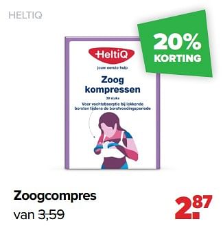 Aanbiedingen Heltiq zoogcompres - Heltiq - Geldig van 06/03/2023 tot 01/04/2023 bij Baby-Dump