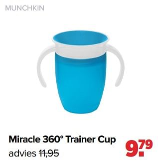 Aanbiedingen Munchkin miracle 360° trainer cup - Munchkin - Geldig van 06/03/2023 tot 01/04/2023 bij Baby-Dump