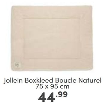 Aanbiedingen Jollein boxkleed boucle naturel - Jollein - Geldig van 12/03/2023 tot 18/03/2023 bij Baby & Tiener Megastore