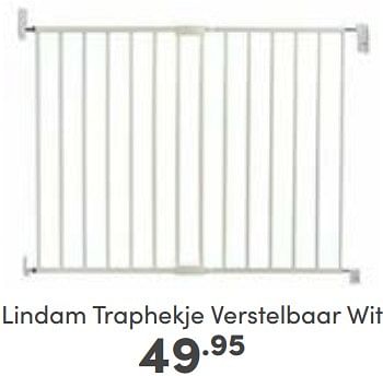 Aanbiedingen Lindam traphekje verstelbaar wit - Lindam - Geldig van 12/03/2023 tot 18/03/2023 bij Baby & Tiener Megastore