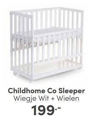 Aanbiedingen Childhome co sleeper - Childhome - Geldig van 12/03/2023 tot 18/03/2023 bij Baby & Tiener Megastore