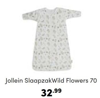 Aanbiedingen Jollein slaapzakwild flowers 70 - Jollein - Geldig van 12/03/2023 tot 18/03/2023 bij Baby & Tiener Megastore