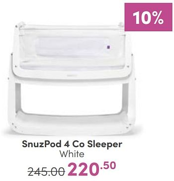 Aanbiedingen Snuzpod 4 co sleeper - Snuzpod - Geldig van 12/03/2023 tot 18/03/2023 bij Baby & Tiener Megastore