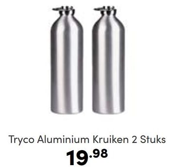 Aanbiedingen Tryco aluminium kruiken - Tryco - Geldig van 12/03/2023 tot 18/03/2023 bij Baby & Tiener Megastore