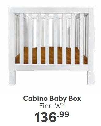 Aanbiedingen Cabino baby box - Cabino - Geldig van 12/03/2023 tot 18/03/2023 bij Baby & Tiener Megastore