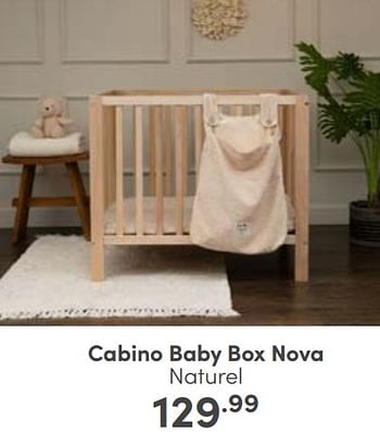 Aanbiedingen Cabino baby box nova - Cabino - Geldig van 12/03/2023 tot 18/03/2023 bij Baby & Tiener Megastore