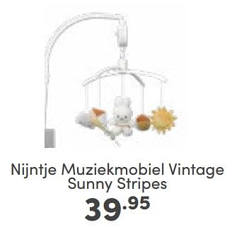 Aanbiedingen Nijntje muziekmobiel vintage sunny stripes - Nijntje - Geldig van 12/03/2023 tot 18/03/2023 bij Baby & Tiener Megastore