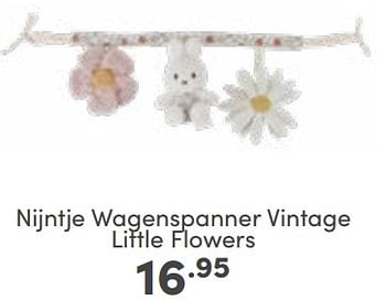 Aanbiedingen Nijntje wagenspanner vintage little flowers - Nijntje - Geldig van 12/03/2023 tot 18/03/2023 bij Baby & Tiener Megastore