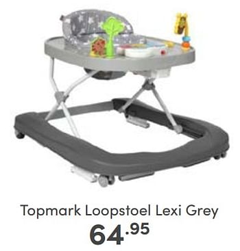 Aanbiedingen Topmark loopstoel lexi grey - Topmark - Geldig van 12/03/2023 tot 18/03/2023 bij Baby & Tiener Megastore