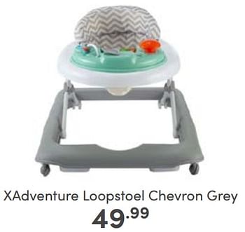 Aanbiedingen Xadventure loopstoel chevron grey - Xadventure - Geldig van 12/03/2023 tot 18/03/2023 bij Baby & Tiener Megastore
