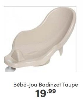 Aanbiedingen Bébé-jou badinzet taupe - Bebe-jou - Geldig van 12/03/2023 tot 18/03/2023 bij Baby & Tiener Megastore