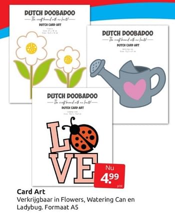 Aanbiedingen Card art - Dutch Doobadoo - Geldig van 11/03/2023 tot 19/03/2023 bij Boekenvoordeel