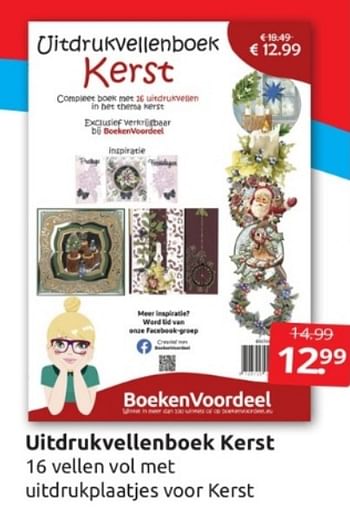 Aanbiedingen Uitdrukvellenboek kerst - Huismerk - Boekenvoordeel - Geldig van 11/03/2023 tot 19/03/2023 bij Boekenvoordeel