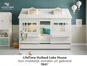 Aanbiedingen Lifetime hutbed lake house - Lifetime - Geldig van 12/03/2023 tot 25/03/2023 bij Baby & Tiener Megastore