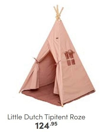 Aanbiedingen Little dutch tipitent roze - Little Dutch - Geldig van 12/03/2023 tot 25/03/2023 bij Baby & Tiener Megastore