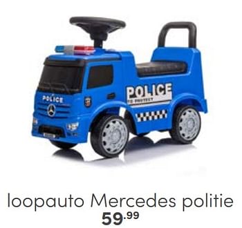 Aanbiedingen Loopauto mercedes politie - Huismerk - Baby &amp; Tiener Megastore - Geldig van 12/03/2023 tot 25/03/2023 bij Baby & Tiener Megastore
