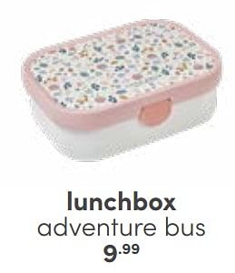 Aanbiedingen Lunchbox adventure bus - Huismerk - Baby &amp; Tiener Megastore - Geldig van 12/03/2023 tot 25/03/2023 bij Baby & Tiener Megastore