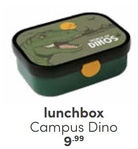 Aanbiedingen Lunchbox campus dino - Huismerk - Baby &amp; Tiener Megastore - Geldig van 12/03/2023 tot 25/03/2023 bij Baby & Tiener Megastore