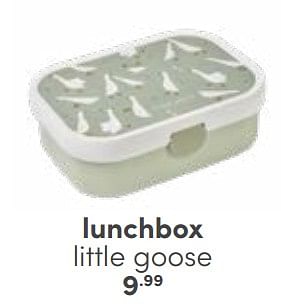 Aanbiedingen Lunchbox little goose - Huismerk - Baby &amp; Tiener Megastore - Geldig van 12/03/2023 tot 25/03/2023 bij Baby & Tiener Megastore